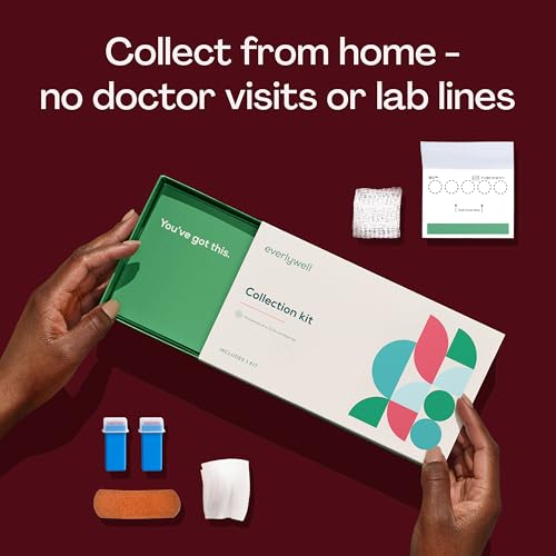 Image of Everlywell At-Home HbA1c Lab Test for Women and Men, Measures Hemoglobin A1c for Accurate Results from CLIA-Certified Labs Within Days, for Ages 18 Plus