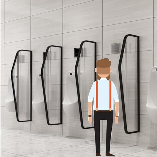 Deflector de pared para urinario con diseño estilizado para zonas comunes 4