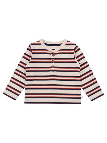 Image of RUGGEDBUTTS Baby /Toddler Boys Long Sleeve Henley Tee - Knit Henley Shirt