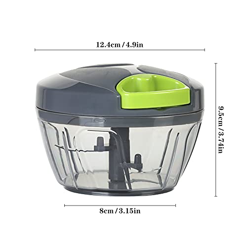 9. Cambom Manual Food Chopper – Quick and Easy Vegetable & Fruit Cutter