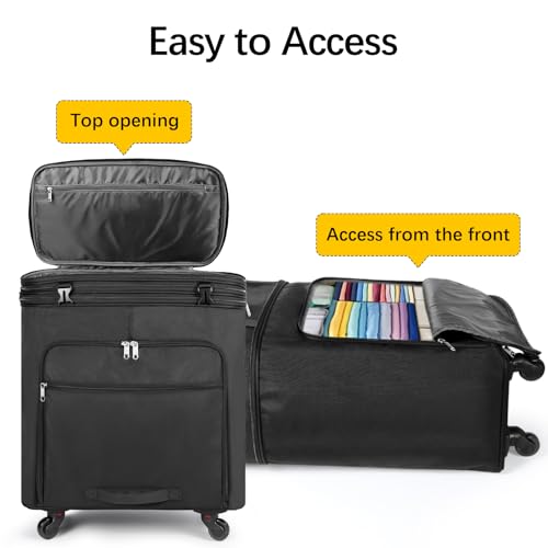 Foldable travel bag, Black travel bag, Expandable large capacity luggage bag, Rotatable luggage bag with wheels, Unisex4