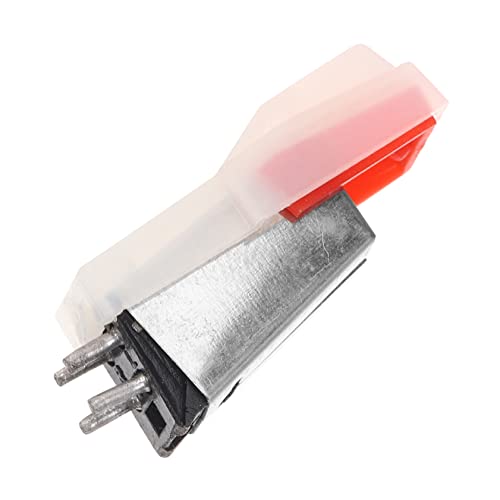 ERINGOGO 蓄音機の針 レコードプレーヤーピックアップ フォノ アルミスタイラスアタッチメント スタイラスペン レコードプレーヤーのスタイラス 赤 アルミ針 金属 ユニバーサル