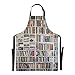 ALALAL Libri in libreria Libreria Chef Grembiuli da uomo per grigliate Regolabili 88x68cm Grembiule da uomo Waterdrop Grembiuli da donna con tasche per uomo Donna