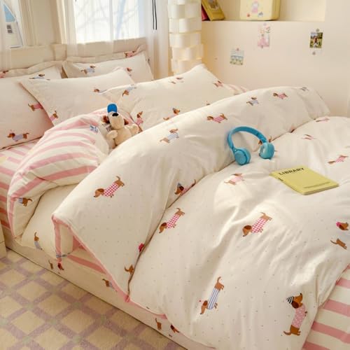 Housse de couette teckel réversible 240x260 avec fermeture éclair - 4