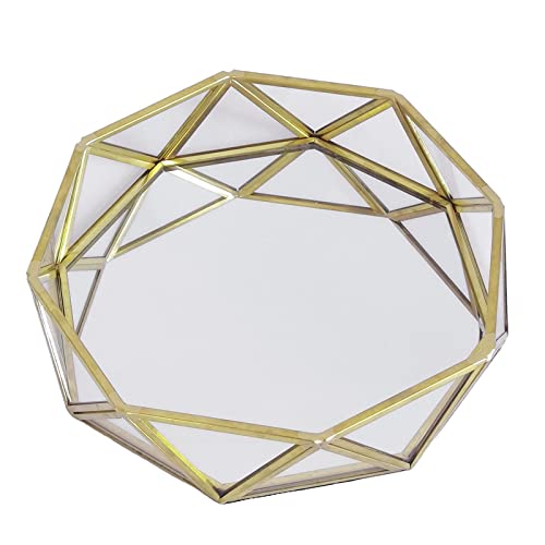 Generic Decoração de Penteadeira de Espelho Cosmético para Maquiagem, S 18x18x4cm