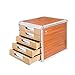 Produktbild Aktenschrank mit Schloss Schublade A4 Papier Daten Schreibtisch Schrank Speicher Schrank Stehpersonal mit Schloss Holz Informationsschrank