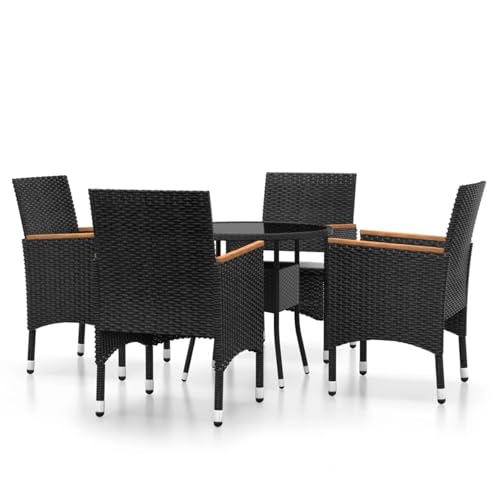 Table et chaise en polyrotin ensemble de jardin modulable