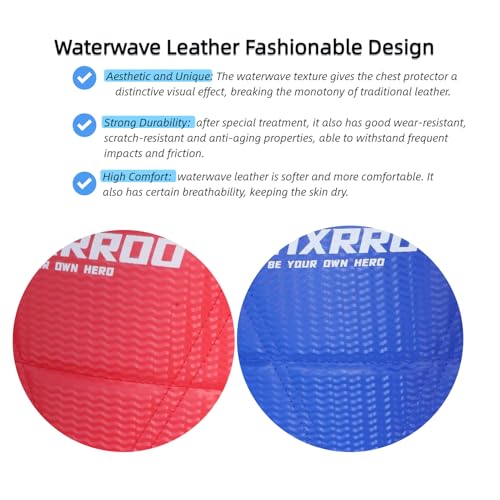 HXRROD Martial Arts Chest Guard, Red and Blue Reversible, Protective Training Equipment (2#) - Thumbnail 4