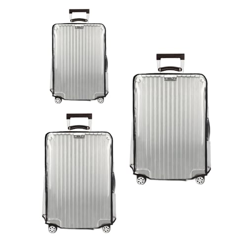 NICENEEDED 3 PCS PVC Transparent Luggage Covers, Fit 20