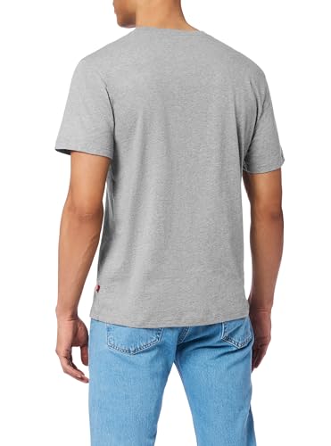 Levi's Men's 6-Pack Basic Crew Neck T-Shirt, Black/White/Grey, X-Large