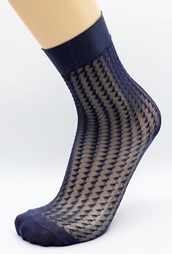 Mona's Choice 3-Pack Lightweight Mens Sheer Nylon Dress Socks3