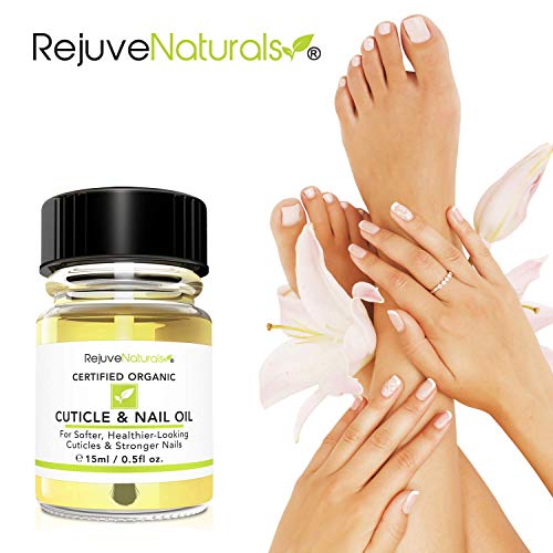 USDA Organic Cuticle Oil for Softer, Healthier Cuticles & Stronger Nails. Moisturizing & Healing Organic Jojoba, Olive, Camellia & Vitamin E Oils. For Peeling Cuticles, Splitting Nails & Cracked Skin.