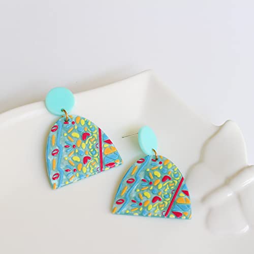 Chloe Soo Acrylic Earrings For Women Girls Statement Geometric Earrings Resin Acetate Drop Dangle Earrings Mottled Hoop Earrings Fashion Jewelry #TOP2