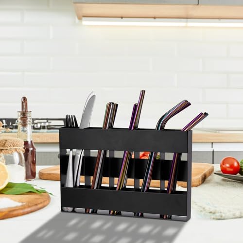 Range-ustensiles pour porte de placard et tiroir de cuisine modulable