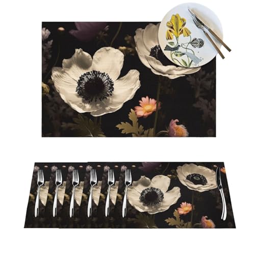 Set de table antidérapant lavable pour protéger des taches et de la chaleur