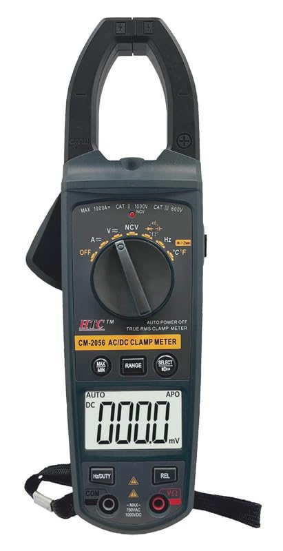 CM-2056, HTC HAZARI TECH CONNECT Digital Clamp Meter AC/DC 1000A Current, DC 1000V, AC 750V Voltage, 3¾ Digits, 3999 Counts, 52mm Jaw with Lighting, True RMS-image-42