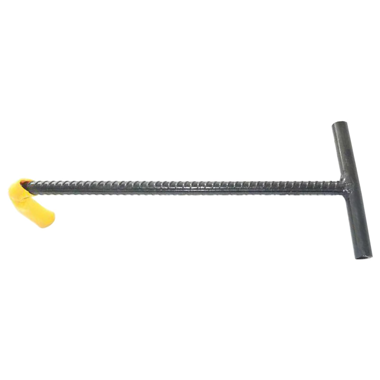 LJKLAJ T-Shaped Steel Hook - Heavy Duty Multipurpose Lifting and Pulling Tool for Manhole Covers, Septic Tanks, Storm Drains, Sewer Lids