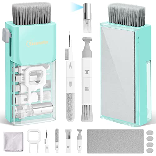Laptop Screen Keyboard Cleaner Kit, Electronics Cleaning Tool for MacBook iPad iPhone Pro, Brush Tool for Tablet, Computer, PC Monitor,TV Camera Lens Tiffany Blue New Compact with Patent