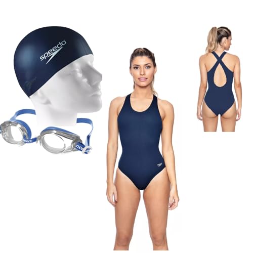 Kit Natação Completo – Maiô Cross II Resistente + Óculos Clássico...