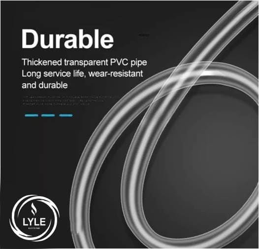 Image of Transparent PVC Silicon Flexible Tube Pipe For Eureka Forbes Aquaguard Sure Desire With Taste Adjuster 6L Water Purifier, Long Lasting, Improves Lifespan, Expert Assembly (3 Meter)