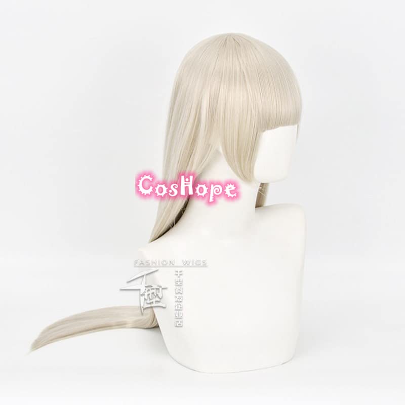 Miniatura 2 de Peluca de cosplay Ririka Momobami Cosplay Kakegurui Cosplay Mujer 31.5in de largo, peluca color beige lacio Cosplay Cosplay Anime Cosplay Pelucas