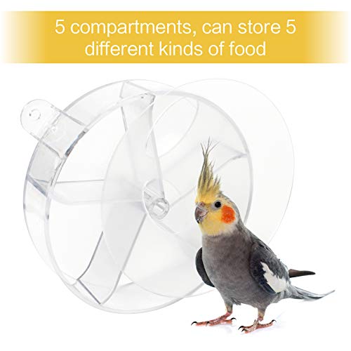 Haisheng Foerageren Speelgoed Wiel Papegaai Foerageren Doos Papegaai Foerageren Speelgoed Papegaai Puzzel Feeder Spins… - Afbeelding 4