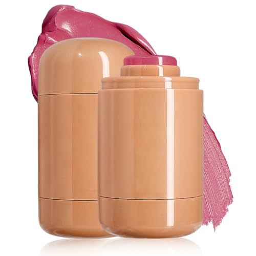 ARHZ 2 Pezzi Blush in Stick, Multiuso, Formula Cremosa, Finish Fresco e Naturale, Vegan, Cosmetics, Risultato Istantaneo, Naturale, Rugiadosa (B)