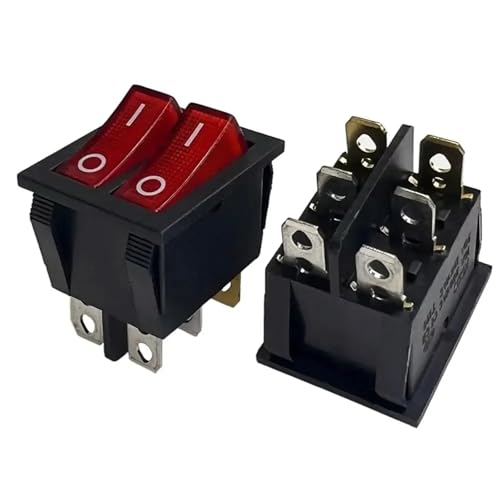 Interruptor basculante doble KCD6 para solucionar fallos de encendido en cuadros eléctricos de barcos 3