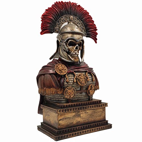 Maunden Roman Empire Undead Centurion Warrior Resin Statue Sculpture Ornament Figurine Craft For Home Living Room Decoration Office Desk Desktop Table Arrangement Gift #TOP2