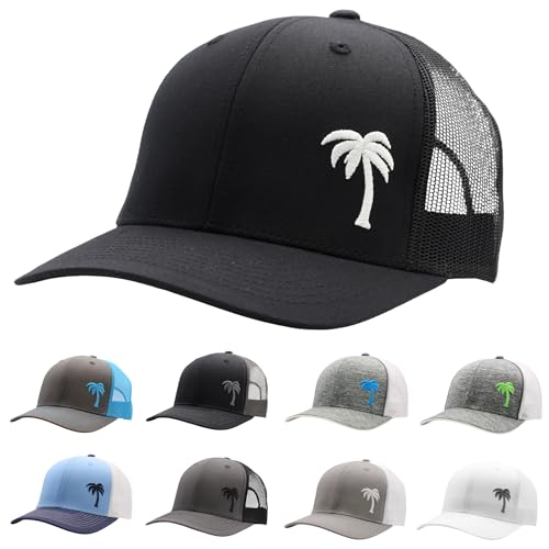 LINDO Trucker Hat - Palm Tree Series (Black)