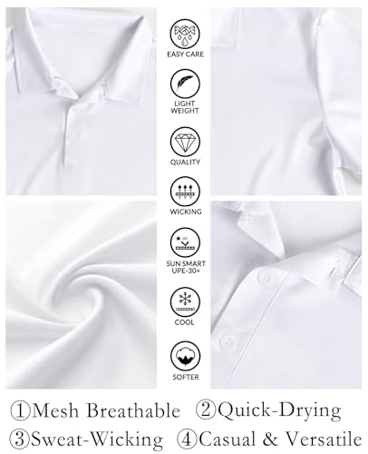 Custom Polo Shirts for Men/Women - Personalized Golf and Business Logo/Name Shirts Design Your Own Customized Work & Casual Appare Black3