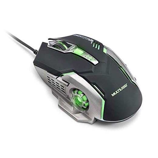 Mouse Gamer 2400DPI Preto e Cinza Multilaser - MO269
