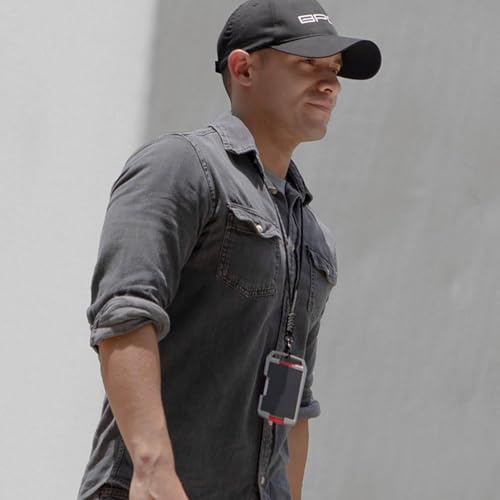 GPCA U1 Slim Wallet for Men, Minimalist Titanium Credit Card Holder, Badge Holder, Slim Wallet with Key Chain Carabiner & Belt Clip, Thin Card Wallet, Lightweight Men's Wallet & Stylish (Red) 6