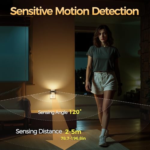 Image of Briignite Motion Sensor Night Light Bubble Night Lights Plug into Wall | Modern 5CCT Dimmable Nightlights, Dusk to Dawn Sensor Nightlight for Bathroom Bedroom Hallway Kitchen