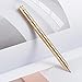 EKLOEN Twist Retractable Refill Solid Brass Pen, EDC Pocket Signature Pen with Clip