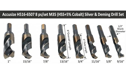 Foret de cobalt M35 Accusize robustesse extrême pour perçage acier - 2