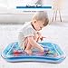 2024 New Thickened Water Sensor Play Mat for Cats, Premium Interactive Water Sensory Playmat Cool Comfort Inflatable Water Mat Cooling Mat for Cats, Tummy Time Water Mat for Pets Kids Play (Blue#A5)