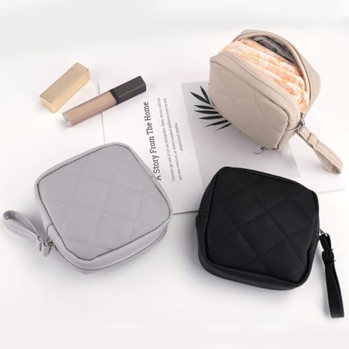 Small Makeup Bag for Purse PU Makeup Pouch Cute Cosmetic Pouch for Women Portable Mini Cosmetic Bag Travel Mini Makeup Bag For Lipstick Keys Bank Cards3