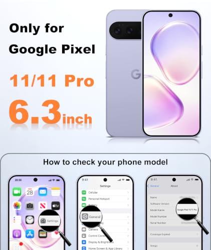 Image of FNTCASE for 11 /11 Pro Case: Compatible with MagSafe Light Purple | With Screen Protector, Translucent Magnetic Back, Military Grade Drop Protection, Matte Shockproof Phone Cover, Light Purple