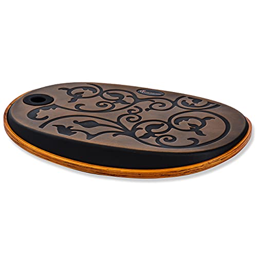 StrongTek Anti Fatigue Balance Board, Standing Desk Balance Boards, Sit-Stand Desk Mat Accessory, Wobble Foot Rocker, Balancing Exercise, Core Strength Fitness, Comfortable Standing (Egg Round, Large)