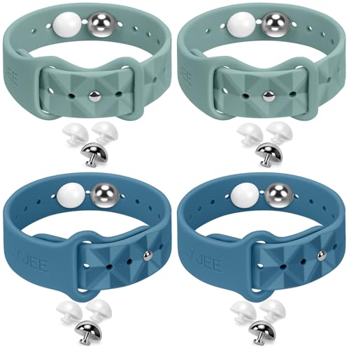 Image of Motion Sickness Bracelets for Travel: Acupressure Anti Nausea Wristband for Morning Sickness - Sea Sickness Wristbands for Car Boat Air - Nausea Bands for Motion Sickness 2 Pair Blue Cactus