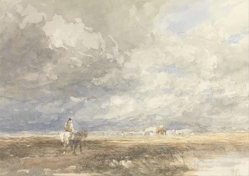Lienzo Arte David Cox Andare a Hayfield Pintura de Gran Calidad para Despachos Distinguidos