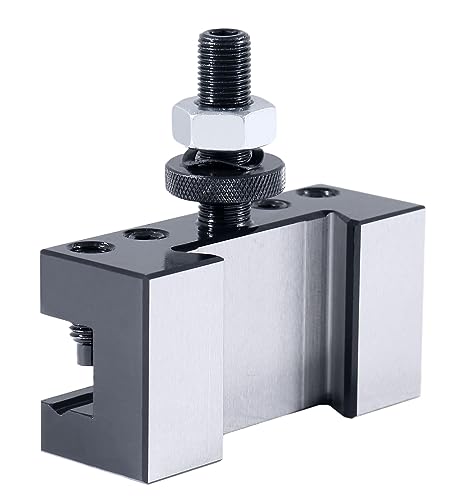 Image of Accusize Industrial Tools Style Axa Boring, Turning and Facing Quick Change Tool Post Holder for 5 /8'' Turning Tools, Style 2 Ex-Large, 0250-0102T