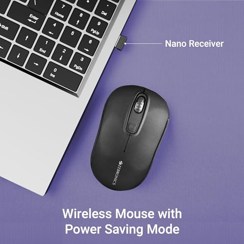 ZEBRONICS Dash Pro 2.4GHz Wireless Mouse, Upto 1600 DPI, 3 Level DPI, High Precision, Power Saving Mode, Comfortable & Lightweight, for Mac |... - Image 2