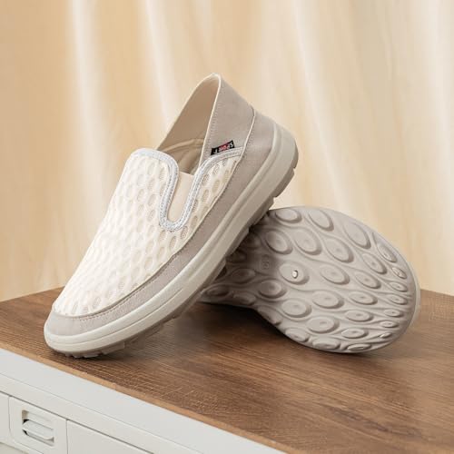 Mens Slip on Shoes Casual Walking Loafers Lightweight&Breathable Mesh Comfort Dress Sneaker for Men3