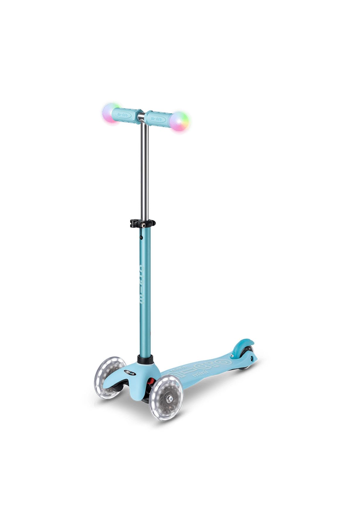micro™ mini2grow Deluxe LED Magic | Kickboard mit Sitz und Schiebestange | LED-Vorderrollen & leuchtende Handgriffe | mitwachsender Lenker höhenverstellbar | ab 12 Monaten | 4 Farben erhältlich