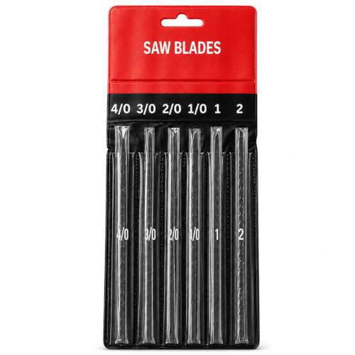 Jewelers Saw Blades Set, Gross of 144 Pieces, Sizes 4/0 3/0 2/0 1/0 1 2