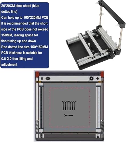 Station de sérigraphie manuelle pour circuits imprimés avec épaisseur réglable - 6