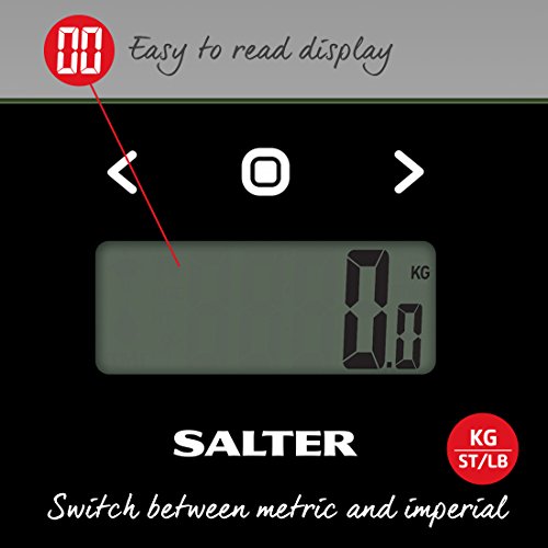 Salter Black Glass Analyser Bathroom Scale - Image 4