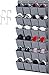 Produktbild homyfort Organizer über der Tür für Schuhe, schuh regal Ordnungssysteme Schuhaufbewahrung, hängender Schuh-Halter, mit 24 Taschen, 156x56cm, Grau Leinen, X3G12GP2